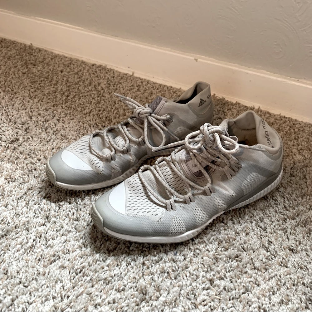 Adidas by Stella McCartney Gray Sneakers, Size 8.5